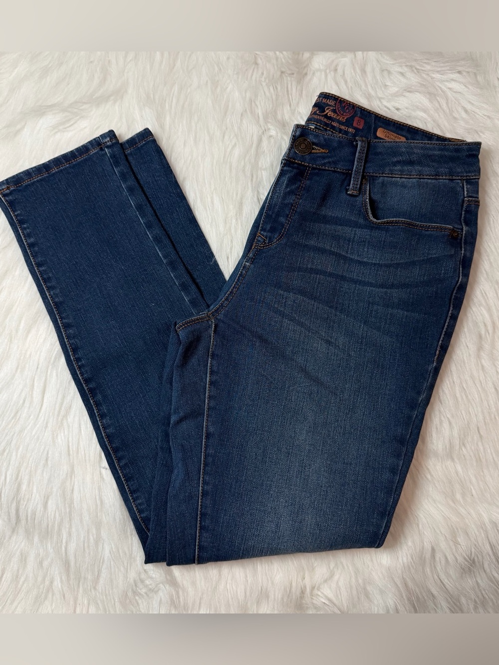 Faded Glory Ultimate Skinny Dark Blue Jeans